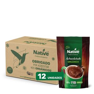 Achocolatado Orgânico Instantâneo Native em Pouch - Caixa com 12 unidades de 400gr