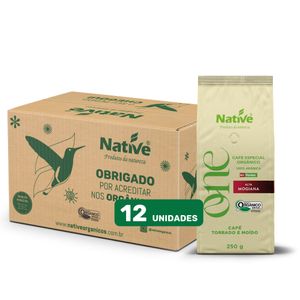 Café Torrado e Moído Orgânico Especial Alta Mogiana Caixa com 12X250G