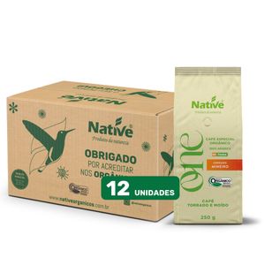 Café Torrado e Moído Orgânico Especial Cerrado Mineiro Caixa com 12X250G